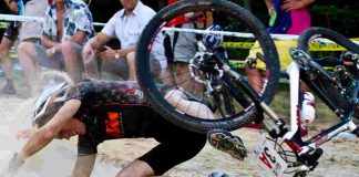 ciclismo caduta