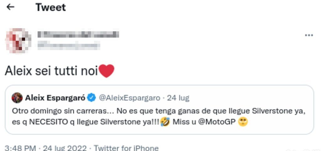 Espargaro tweet