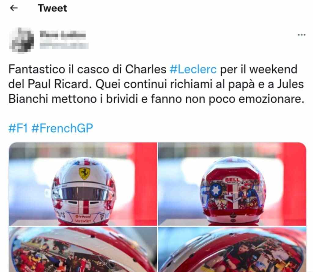 Leclerc tweet