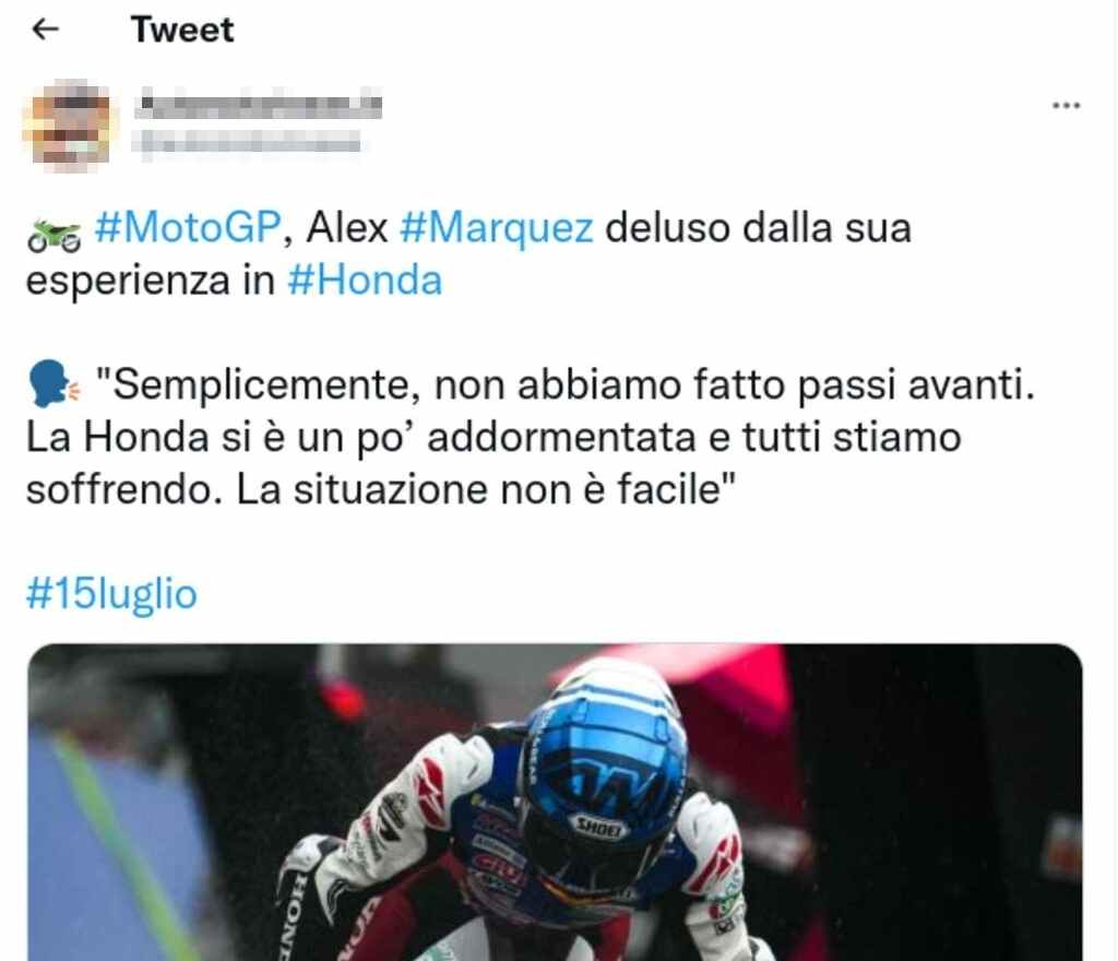 Marquez tweet