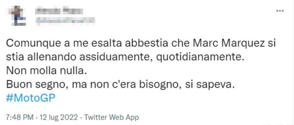 Marquez tweet
