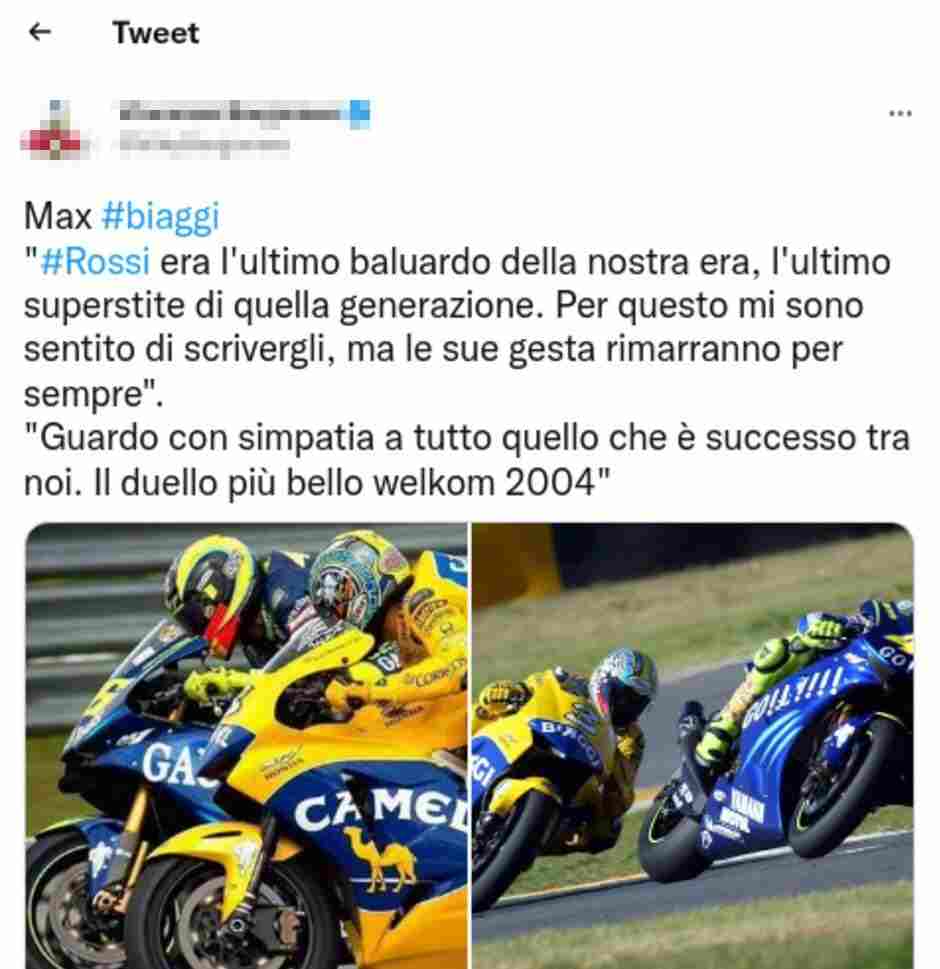 Max Biaggi tweet