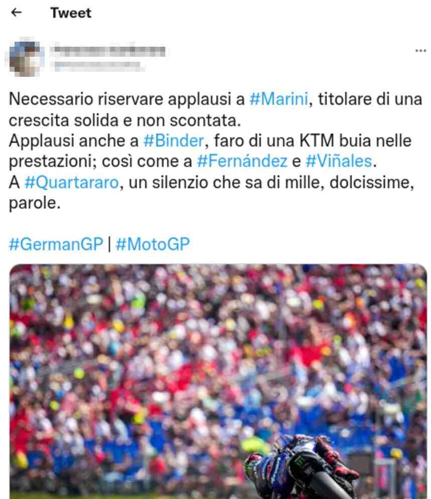 Quartararo tweet