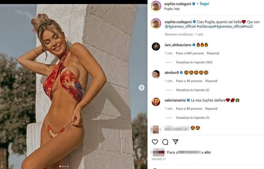 Sophie Codegoni ig