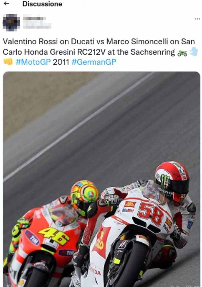 Valentino Rossi tweet