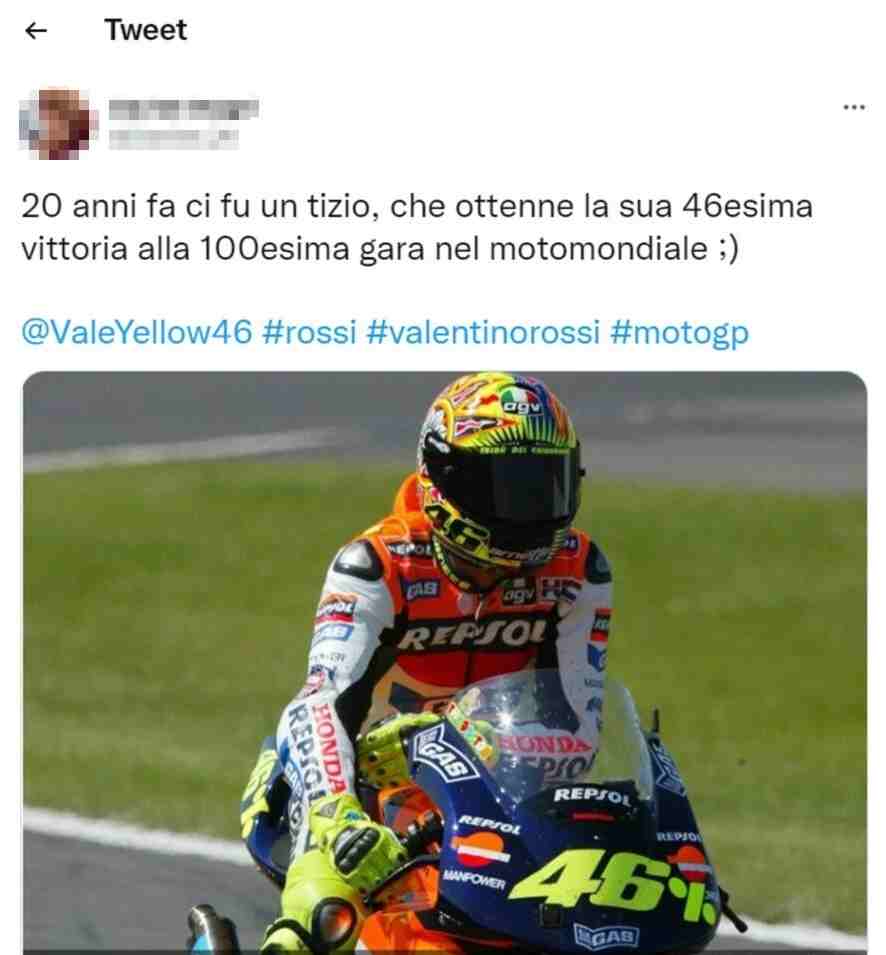 Valentino Rossi tweet