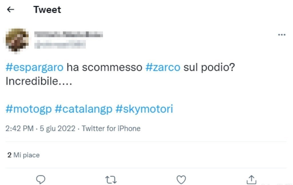 Zarco tweet