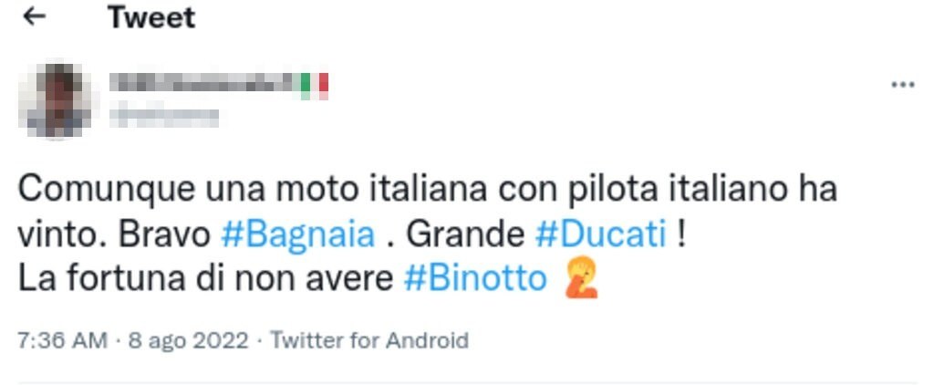 Bagnaia post