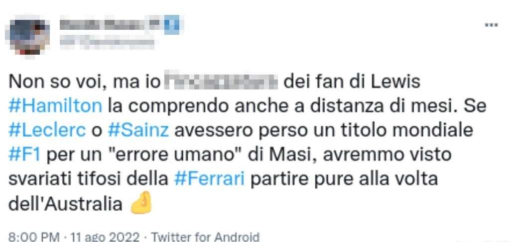 Hamilton tweet