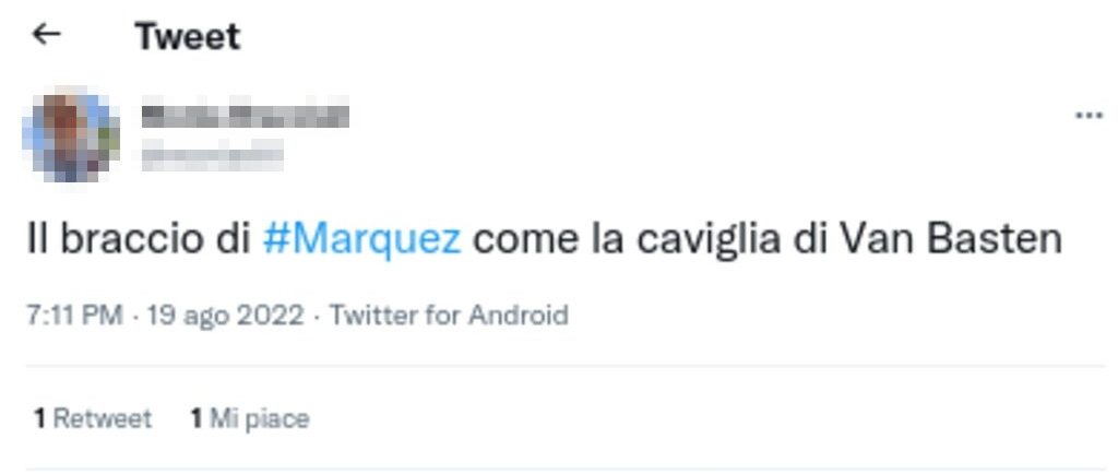 Marquez tweet