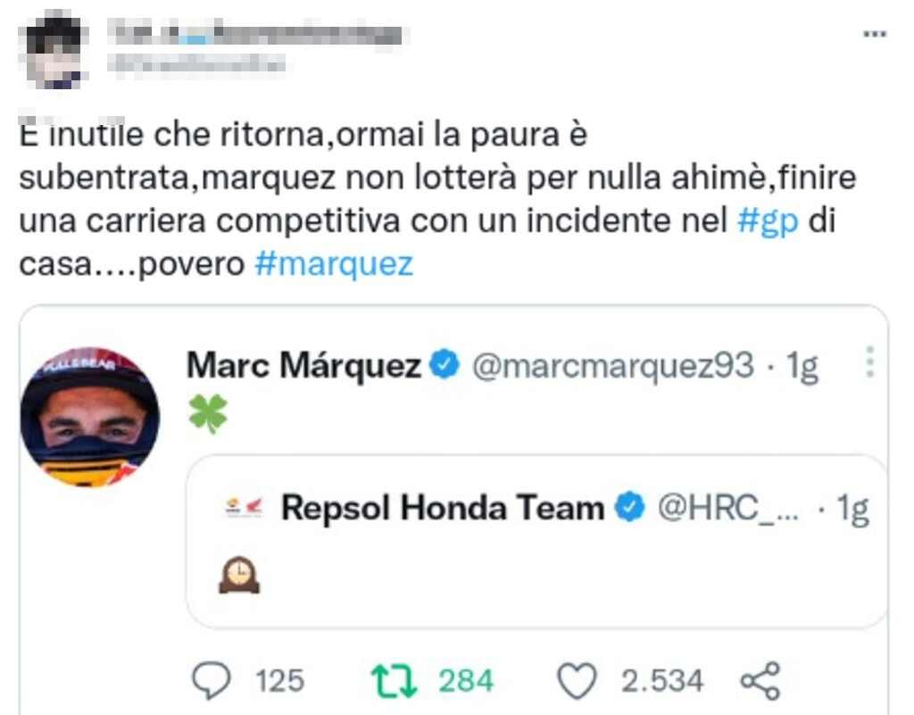 Marquez tweet