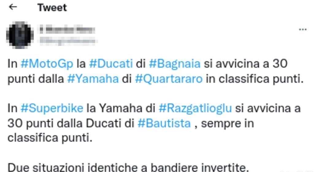 Quartararo tweet
