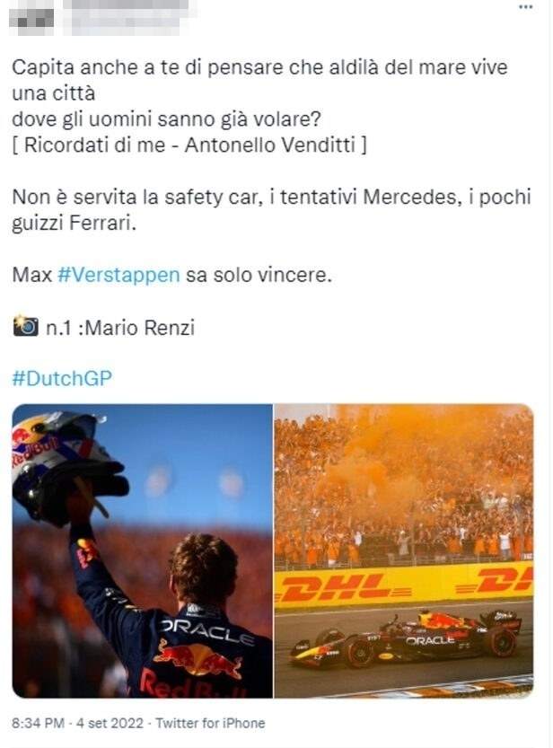 Verstappen tweet