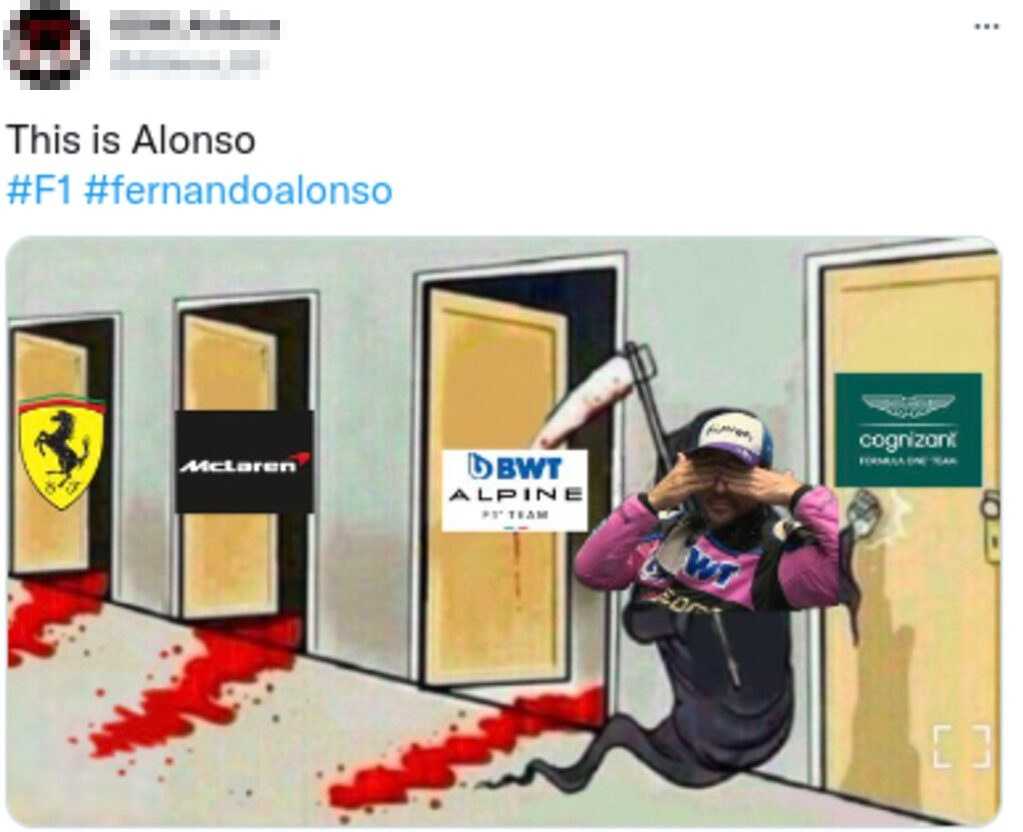 Alonso tweet