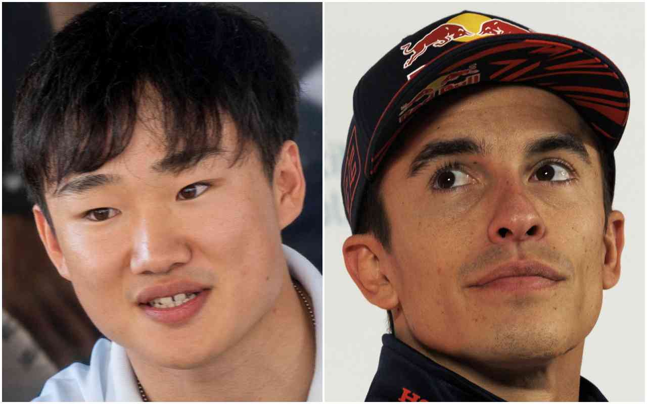 Marc Marquez e Tsunoda (ANSA)