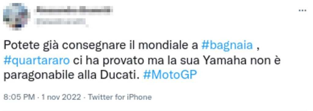 Quartararo tweet