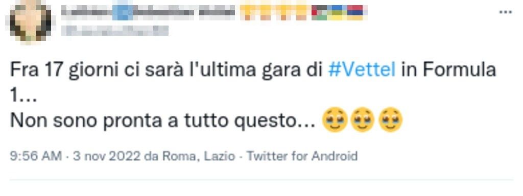 Vetttel tweet