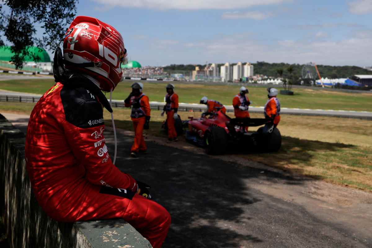 Leclerc incidente GP Brasile dichiarazioni Lourdes