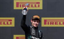 Andrea Kimi Antonelli felice sul podio del GP del Canada
