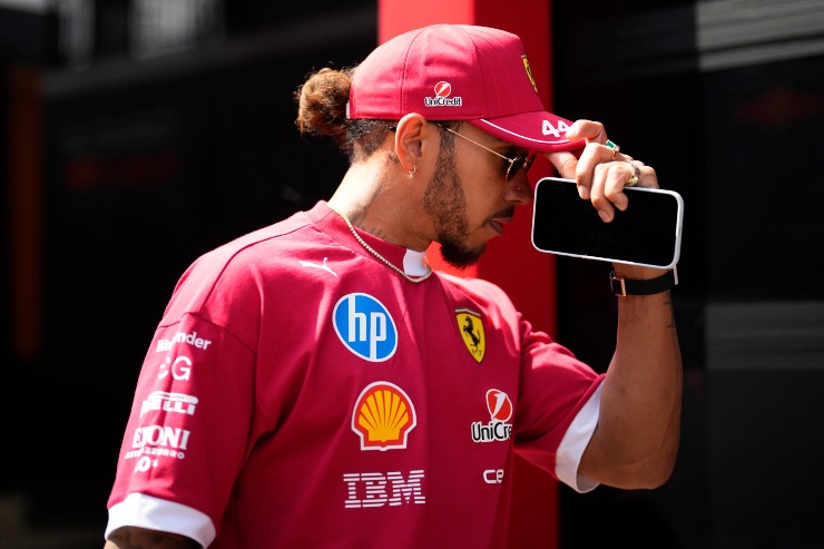Il pilota della Ferrari, Lewis Hamilton