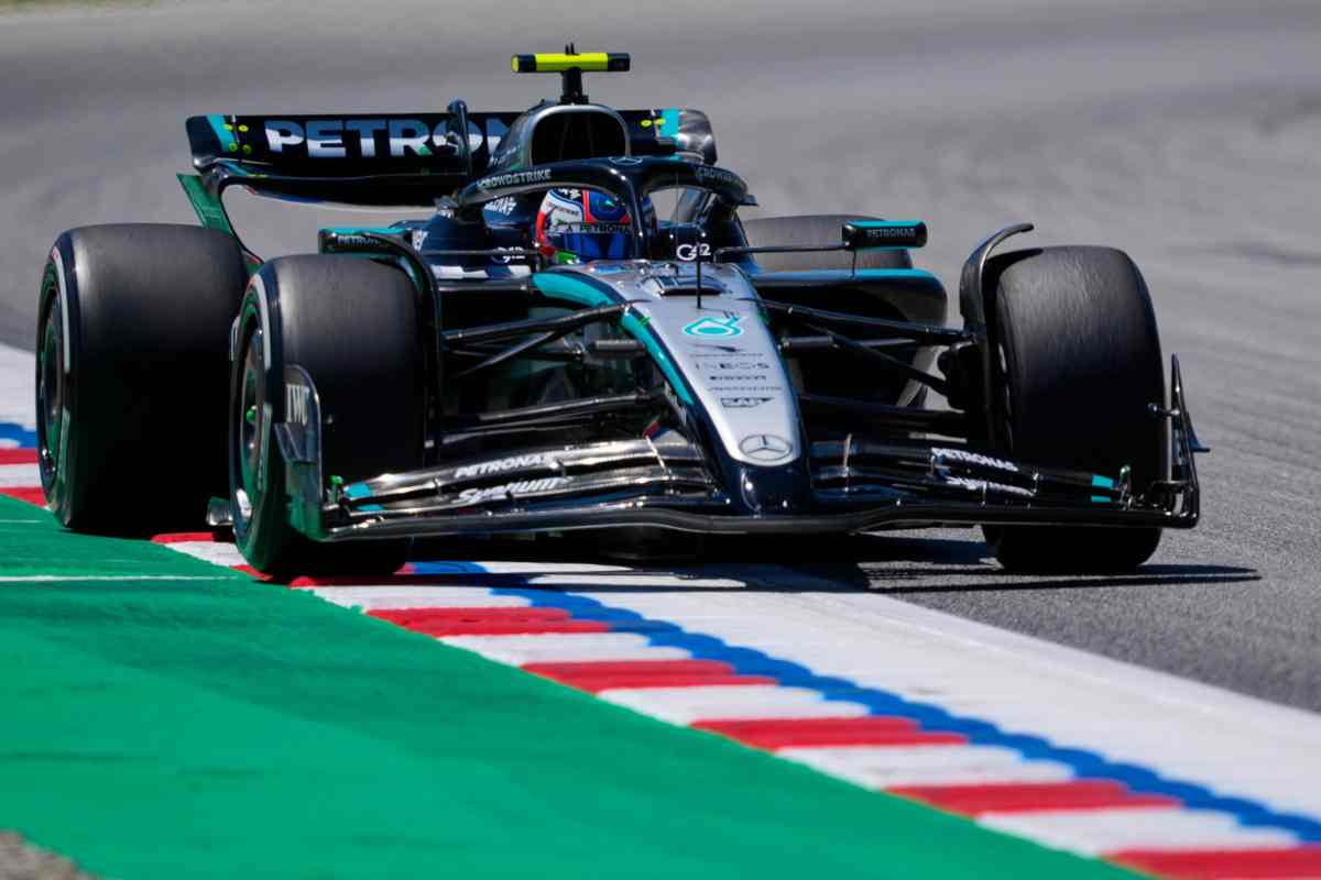 Andrea Kimi Antonelli al volante della Mercedes
