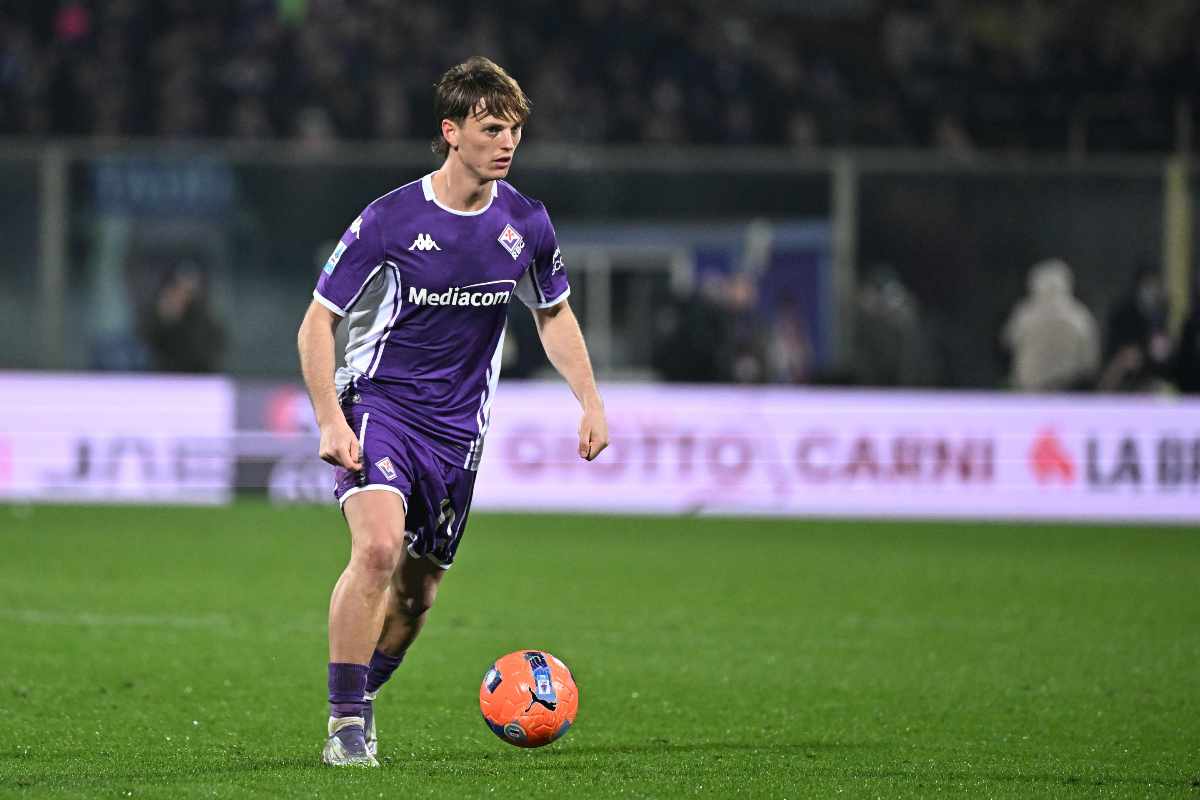 giocatore della Fiorentina inc ampo